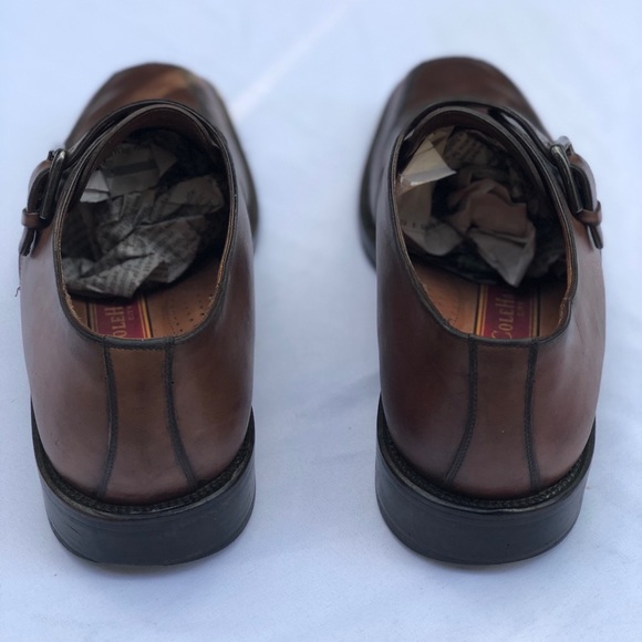 Cole Haan Mens Single Monk Strap Brown Size 10 - Picture 4 of 4